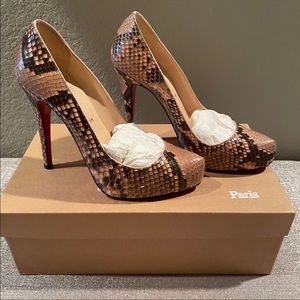 Christian Louboutin Snakeskin/Python Rolando 38.5